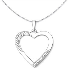 Stříbrný přívěsek srdce