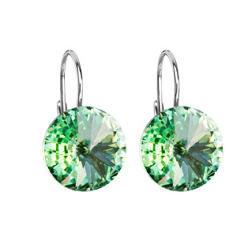 Stříbrné náušnice s krystaly Crystals from Swarovski® Chrysolite Stříbrné náušnice s krystaly Crystals from Swarovski® Chrysolite