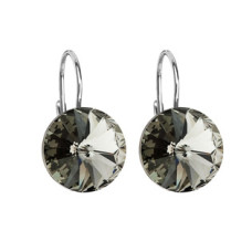 Stříbrné náušnice s krystaly Crystals from Swarovski® Back Diamond