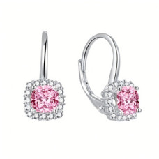 Stříbrné náušnice dekorované zirkony