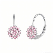 Stříbrné dámské náušnice kytičky