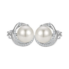 Stříbrné náušnice s perličkami