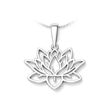 Stříbrný přívěsek lotosový květ
