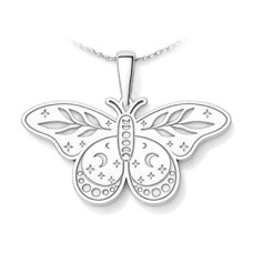 Stříbrný přívěsek velká můra