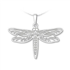 Stříbrný přívěsek vážka