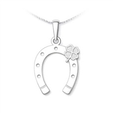 Stříbrný přívěsek podkova