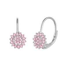 Stříbrné dámské náušnice kytičky