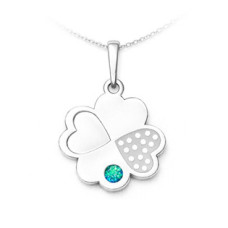 Stříbrný přívěsek čtyřlístek