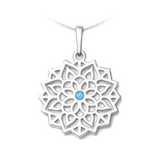 Stříbrný přívěsek mandala