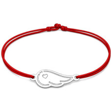 Šňůrkový náramek andělské křídlo