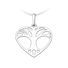 Stříbrný přívěsek minimalistický strom života