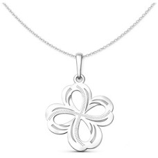 Stříbrný přívěsek čtyřlístek