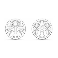 Stříbrné náušnice strom života