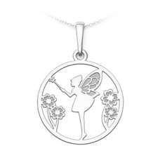 Stříbrný přívěsek víla