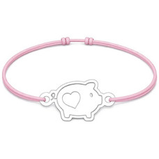 Šňůrkový náramek prasátko