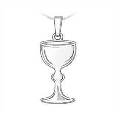 Stříbrný přívěsek kalich