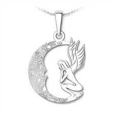 Stříbrný přívěsek víla na měsíci