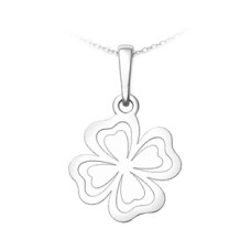 Stříbrný přívěsek čtyřlístek