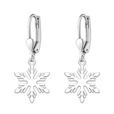 Stříbrné náušnice vločky