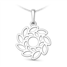 Stříbrný přívěsek listová mandala