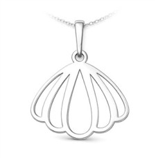 Stříbrný přívěsek mušle