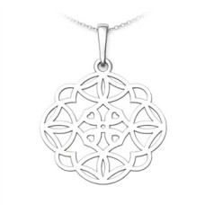 Stříbrný přívěsek mandala