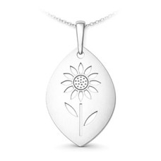 Stříbrný přívěsek slunečnice