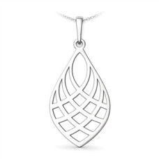 Stříbrný přívěsek kapka s ornamentem