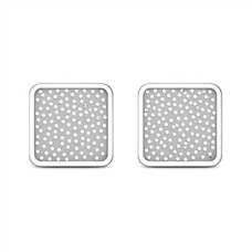 Stříbrné náušnice čtverce