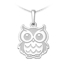 Stříbrný přívěsek sova