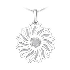 Stříbrný přívěsek sluneční květ