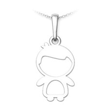 Stříbrný přívěsek kluk