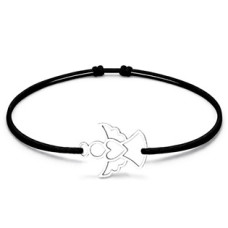 Šňůrkový náramek anděl