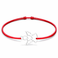 Šňůrkový náramek anděl