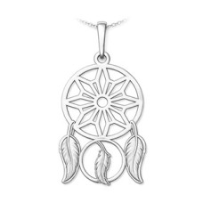 Stříbrný přívěsek lapač snů