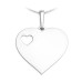 Přívěsek srdce s otisky