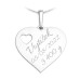 Přívěsek srdce s otisky