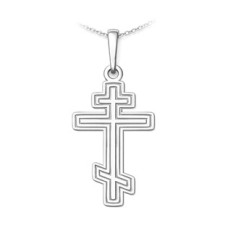 Stříbrný přívěsek pravoslavný kříž