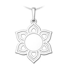 Stříbrný přívěsek květ