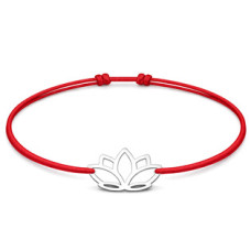 Šňůrkový náramek lotus
