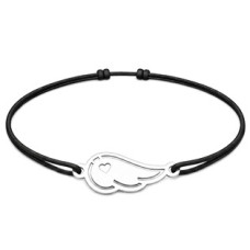 Šňůrkový náramek andělské křídlo