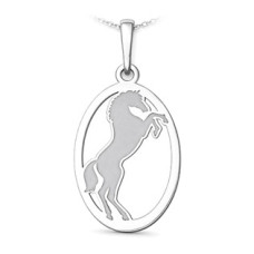 Stříbrný přívěsek kůň