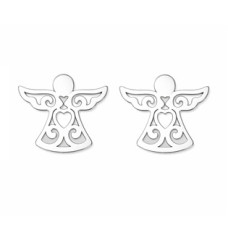 Stříbrné náušnice andělíčci