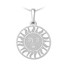 Stříbrný přívěsek slunce