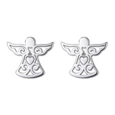 Stříbrné náušnice andělíčci