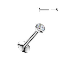 PUSH-IN piercing do brady zirkon - labreta TITAN