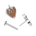 PUSH-IN piercing do ucha nebo brady - jahůdka PUSH-IN piercing do ucha nebo brady - jahůdka
