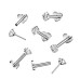 PUSH-IN piercing do brady zirkon - labreta TITAN PUSH-IN piercing do brady zirkon - labreta TITAN