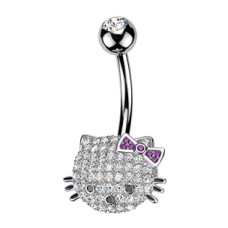 Piercing do pupíku kočička