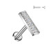 Piercing do brady se zirkony